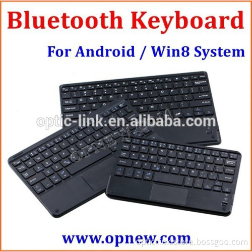 7-10 inch tablet pc Universal bluetooth keyboard with leather case for Android Win8 dual system with touch pad bluetooth 3.0